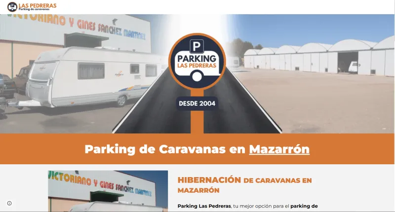 Diseño web para Parking Las Pedreras en Mazarrón